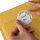 50 autocollants THANK YOU - Motif de fleurs Rond Ø 4,5 cm