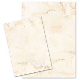 Urkundenpapier 190 g/m², Motiv MARMOR BEIGE Marmor...