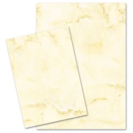 Thick paper 190 g/m², MARBLE LIGHT YELLOW Marble & Structure, Certificates & Gastronomy, Certificate, Paper-Media