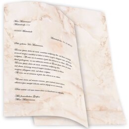 Urkundenpapier 190 g/m², Motiv MARMOR TERRACOTTA