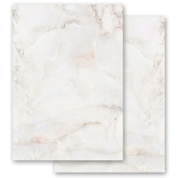 Dickes Papier MARMOR NATUR - DIN A4 (210x297 mm), 190 g/m² beidseitig bedruckt | Paper-Media