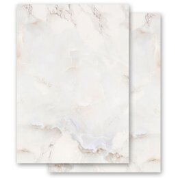 Dickes Papier MARMOR NATUR - DIN A5 (210x148 mm), 190 g/m² beidseitig bedruckt | Paper-Media