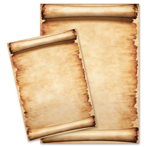 Papel grueso 190 g/m², PERGAMINO Antiguo & Historia, Certificados y gastronomía, Viejo Papel, Paper-Media