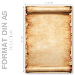 Motif Paper!Thick paper 190 g/m², PARCHMENT DIN A5...
