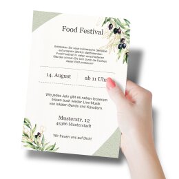 Motif Letter Paper! OLIVE BRANCHES 100 sheets DIN A5