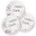 Motiv-Sticker Aufkleber Blumenmotiv  50 Aufkleber, Rund Ø 4,5 cm, AU-1-95