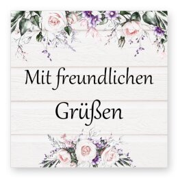50 autocollants MIT FREUNDLICHEN GRÜßEN -...