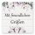 50 autocollants MIT FREUNDLICHEN GRÜßEN - Motif de fleurs Carré 4 x 4 cm Occasions Spéciales, Motif de fleurs, Paper-Media