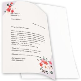 Carta da lettera decorati NEL GIARDINO