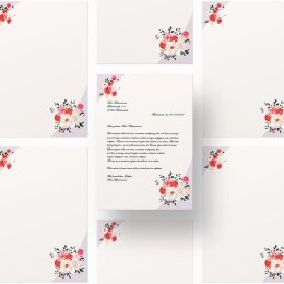 Carta da lettera decorati NEL GIARDINO