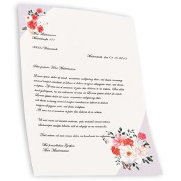 Briefpapier IM GARTEN - DIN A4 Format 20 Blatt