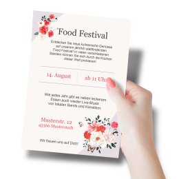Motif Letter Paper! IN THE GARDEN 50 sheets DIN A5