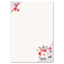 Briefpapier-Sets Blumen & Blüten, IM GARTEN Briefpapier Set, 40 tlg. - DIN A4 & DIN LANG im Set. | Online bestellen! | Paper-Media