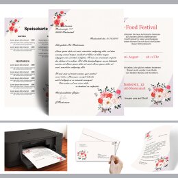 Briefpapier Set IM GARTEN - 100-tlg. DL (ohne Fenster)
