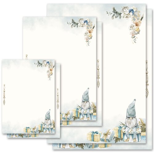 Briefpapier Motiv WEIHNACHTSWICHTEL Weihnachten, Weihnachtspapier, Paper-Media