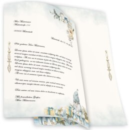 Carta da lettera decorati GNOMI DI NATALE