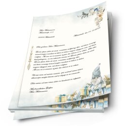 Carta da lettera decorati GNOMI DI NATALE