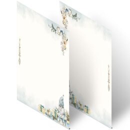 Briefpapier - Motiv WEIHNACHTSWICHTEL | Weihnachten | Hochwertiges DIN A4 Briefpapier - 20 Blatt | 90 g/m² | beidseitig bedruckt | Online bestellen!