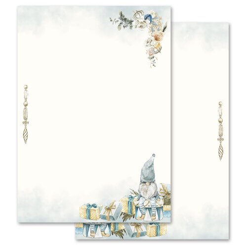 Briefpapier WEIHNACHTSWICHTEL - DIN A4 Format 50 Blatt Weihnachten, Christfest, Paper-Media