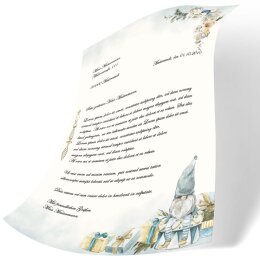 Motif Letter Paper! CHRISTMAS ELF 50 sheets DIN A5