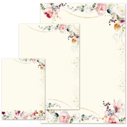 Carta da lettera decorati FIORI TROPICALI Fiori &...