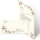 100 patterned envelopes TROPICAL FLOWERS in standard DIN long format (windowless)