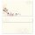 TROPICAL FLOWERS Briefpapier Sets Stationery with envelope CLASSIC 40-pc. Complete set, DIN A4 & DIN LONG Set., SOC-8381-40